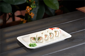 Ролл с жаренным лососем 00233